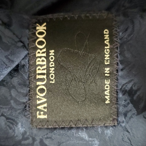 Favourbrook London sport coat 44R blue and black pattern excellent condition - Picture 4 of 7